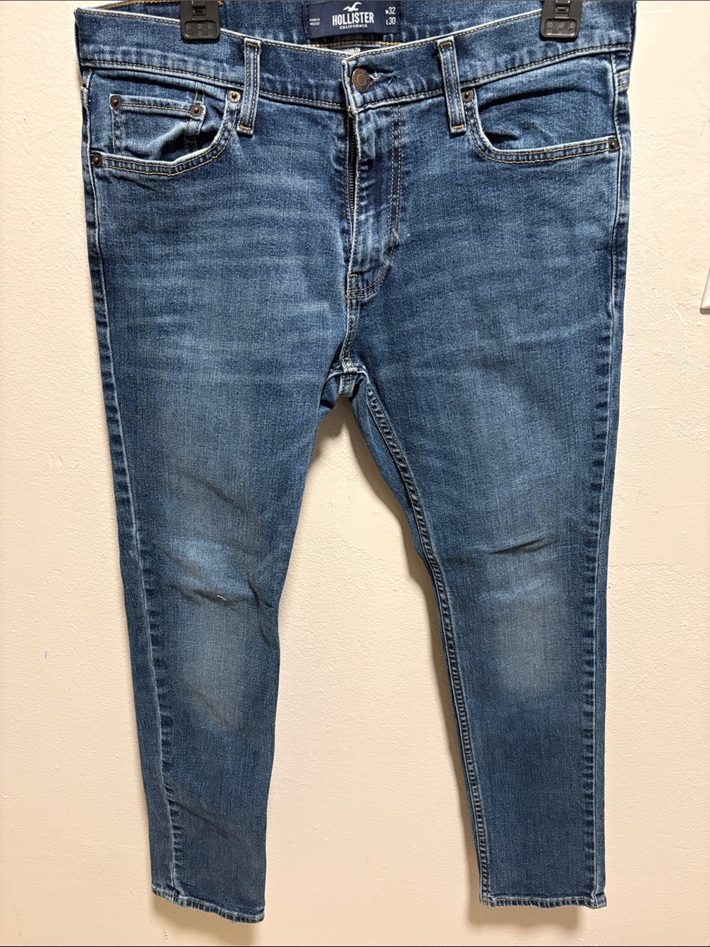 Hollister Men's Medium Blue Skinny Jeans